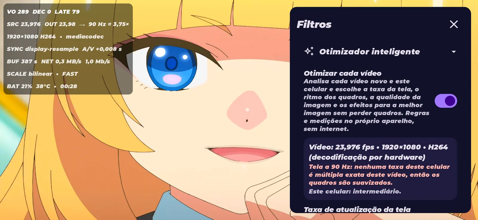 Player filters